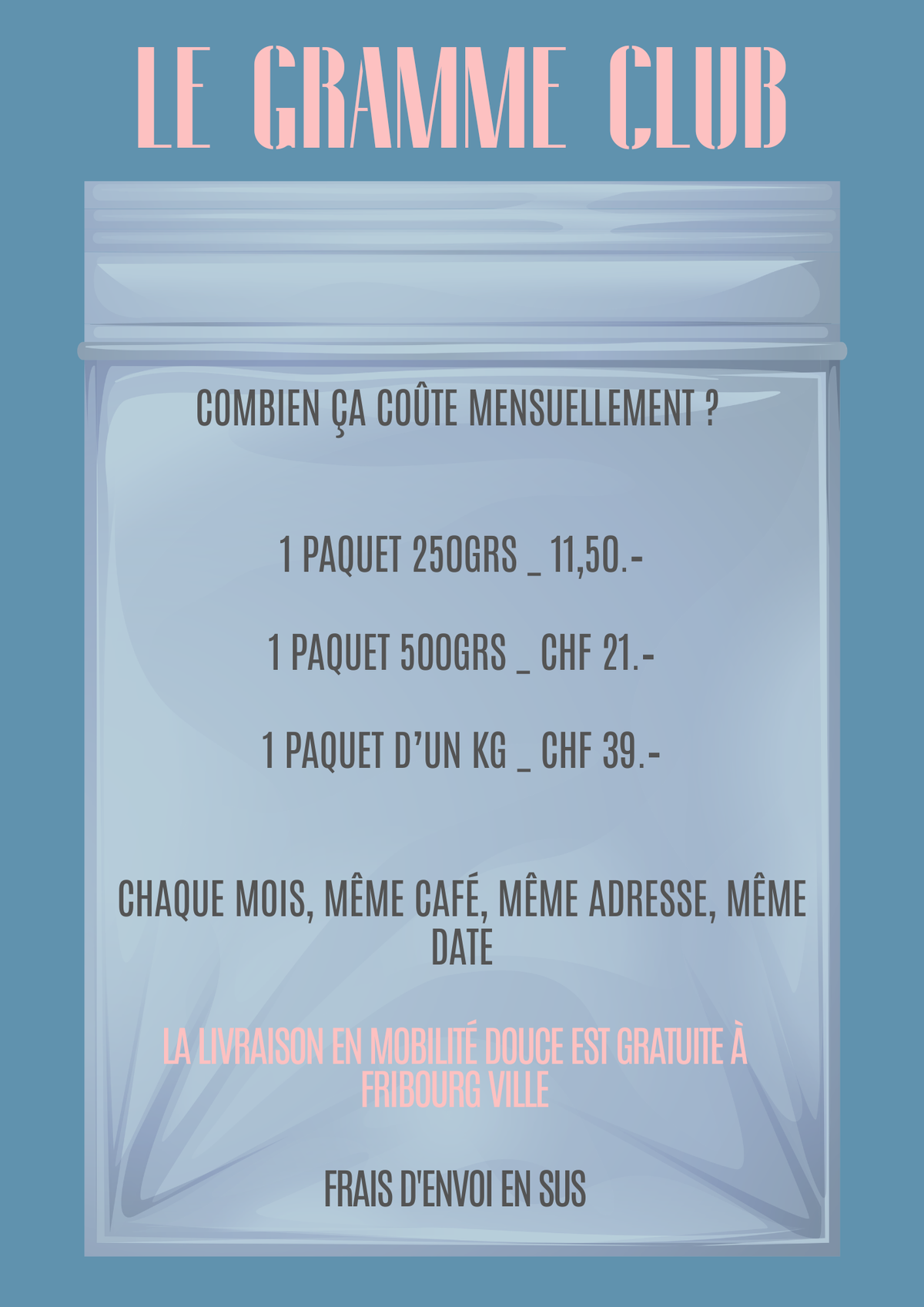 Abonnement LE GRAMME CLUB